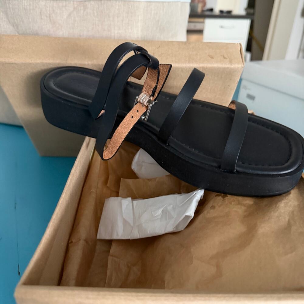 Madewell 10 Double Strap Vachetta Leather Sandal - Picture 3 of 7